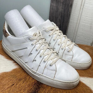 PS821 white mens python shoes made in Italy size 47 chexk them out very nice